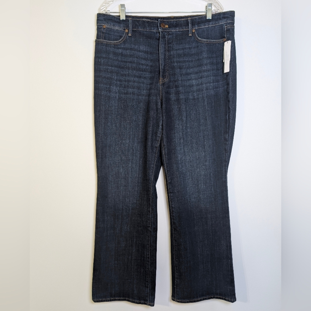 Talbots Barely Boot Jeans Size 16P NWT Emma Dark Wash Petite Classic Preppy - Picture 3 of 11